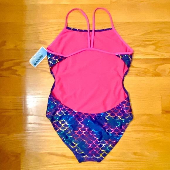 🎉SPORTI mermaid foil micro-back one-piece swimsuit - Picture 16 of 17